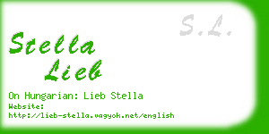 stella lieb business card
